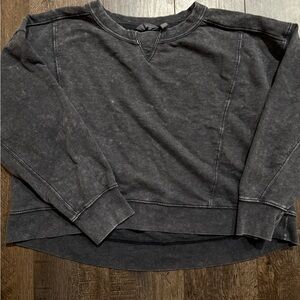Danskin Charcoal Gray Cropped Sweatshirt Medium